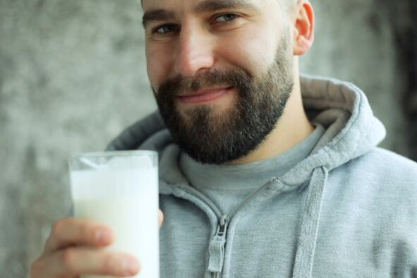 bere latte per aumentare la potenza